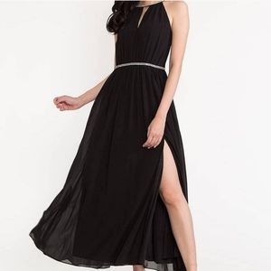 Simple Black Georgette Dress